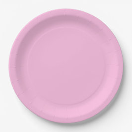 Plato De Papel Color rosa