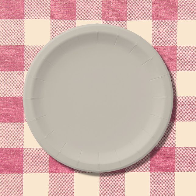 Plato De Papel Color sólido beige accesible (Subido por el creador)