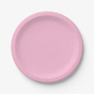 Plato De Papel Color sólido de vaina de algodón