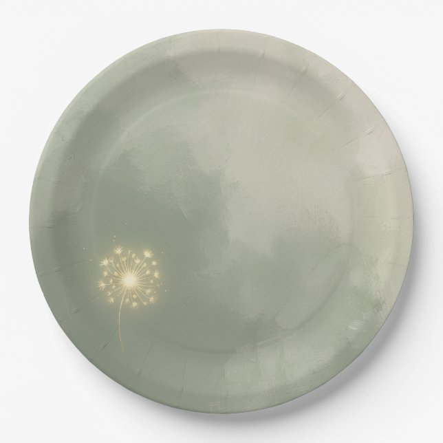 Plato De Papel  Color Suave  (Anverso)