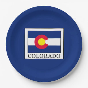 Plato De Papel Colorado