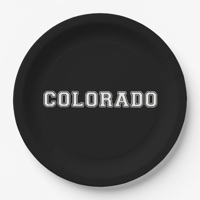 Plato De Papel Colorado (Anverso)