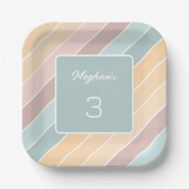 Plato De Papel Colores creativos personalizados de la vibra de ve