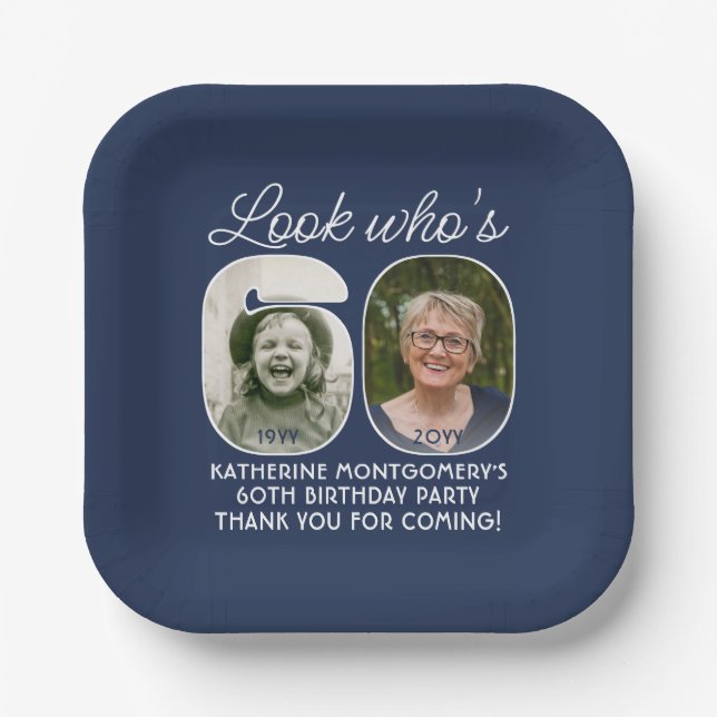 Plato De Papel Colores DIY ・ Ver Quién es la fiesta de cumpleaños (Anverso)