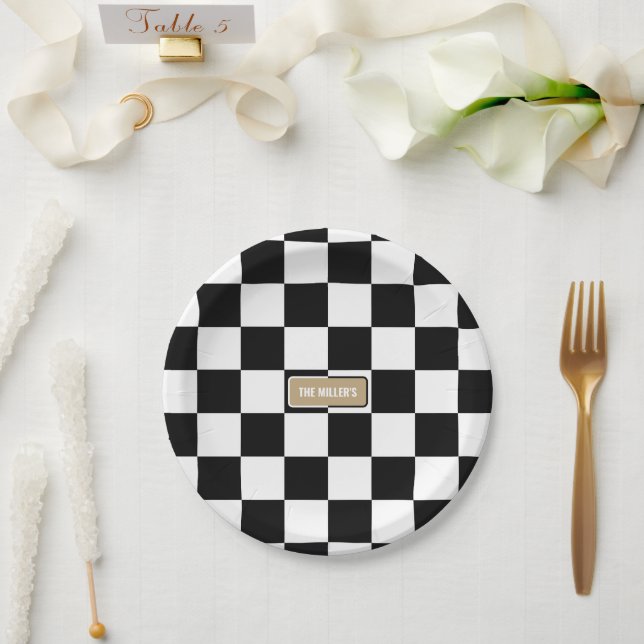 Plato De Papel Colores personalizares y personalización de cuadro (Boda)