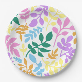 Plato De Papel Colorful foliage