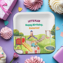 Colorful Playground Birthday Party 