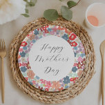 Plato De Papel Colorida floral feliz Día de la Madre Fiesta de Br<br><div class="desc">Mata a su madre este Día de la Madre con su propio fiesta de brunch equipada con placas de fiesta de papel.</div>