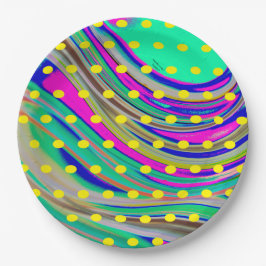 Plato De Papel Colorido