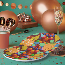 Plato De Papel colorido
