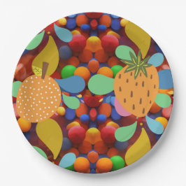Plato De Papel colorido