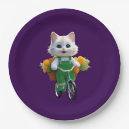 PLATO DE PAPEL COLORIDO FUNDA MANDALA