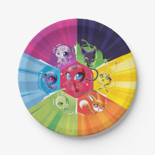 Plato De Papel Colorido Kwamis