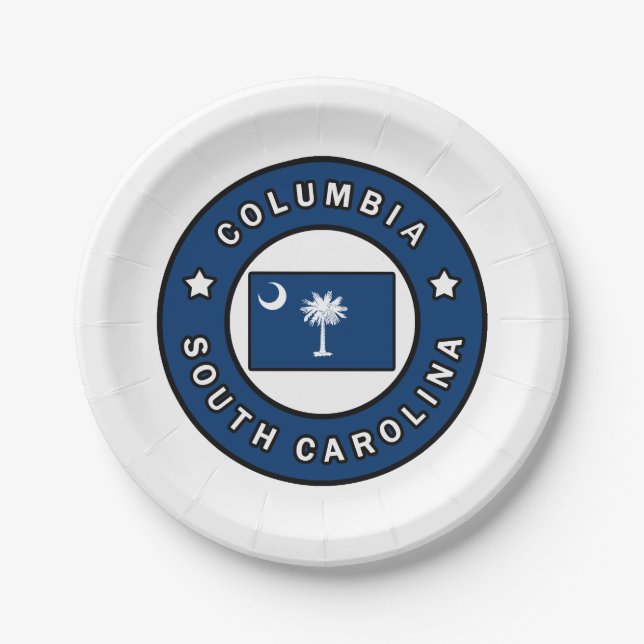 Plato De Papel Columbia South Carolina (Anverso)