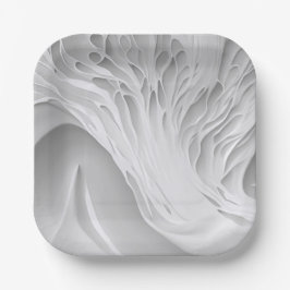 Plato De Papel Combo de miel blanco