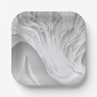 Plato De Papel Combo de miel blanco