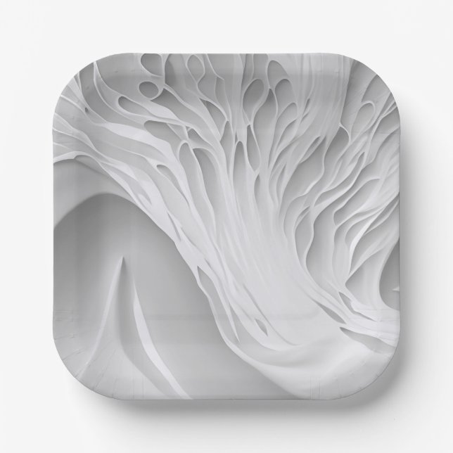 Plato De Papel Combo de miel blanco (Anverso)