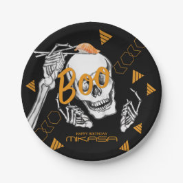 Plato De Papel Comedia divertida Sushi Halloween Fiesta de cumple