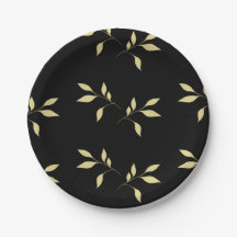 Comedor sofisticado de color negro y dorado Petal