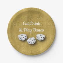 Comer, beber y jugar a los dados de oro Bunco