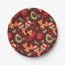 Comida Mexicana Roja y Verde