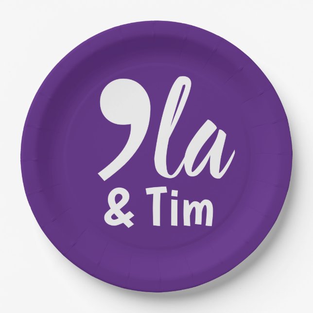 Plato De Papel Comma Kamala y Tim 2024 (Anverso)