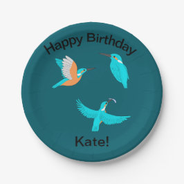 Plato De Papel Common Kingfishers