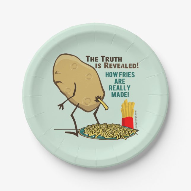 Plato De Papel ¿Cómo se fabrican realmente las frutas? (Anverso)