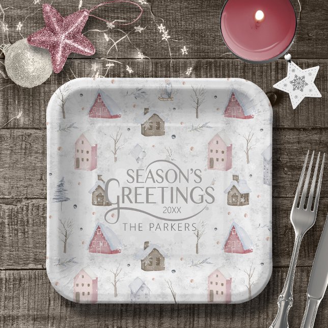 Plato De Papel Cómodo Navidades domésticos Pink ID985 (Subido por el creador)
