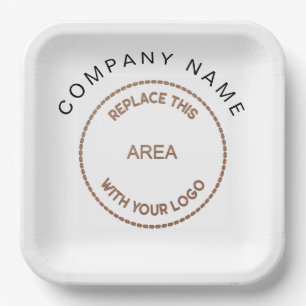 Plato De Papel Compañía de nombres comerciales de logotipos