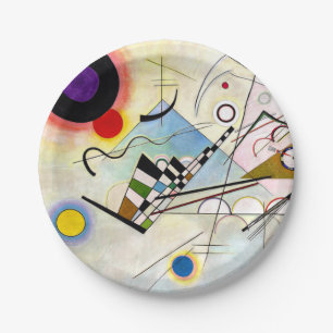 Plato De Papel Composición 8 de Kandinsky