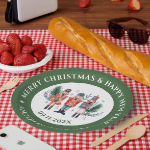 Plato De Papel Composición de petardos navidades