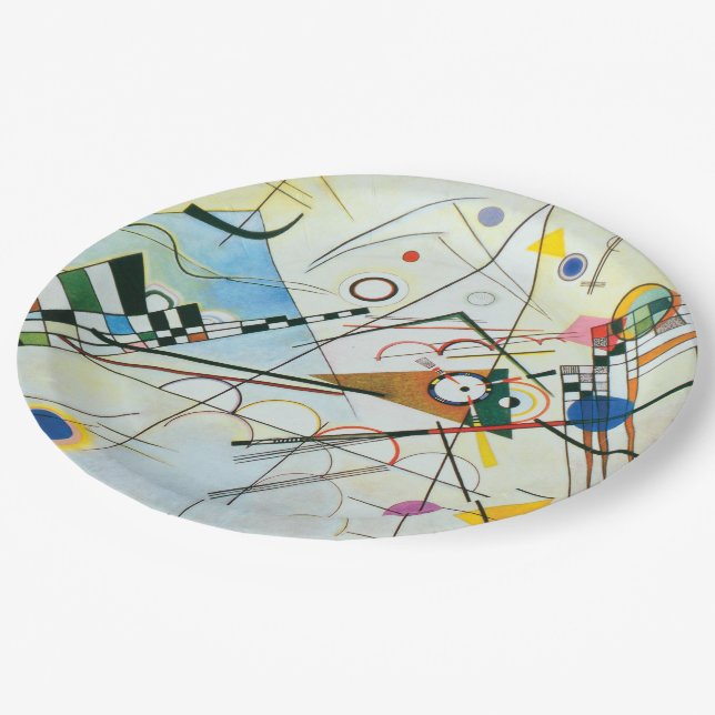 Plato De Papel Composición VIII de Wassily Kandinsky (Angular)