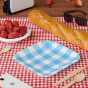 Plato De Papel Comprobación del cielo de verano de vida lenta