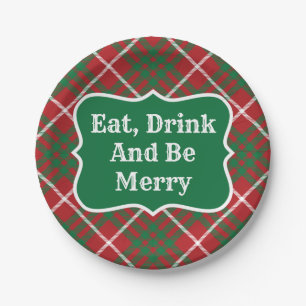 Plato De Papel Comprobación roja y verde