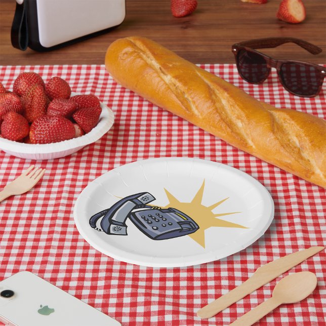 Plato De Papel Comunicaciones telefónicas (Subido por el creador)