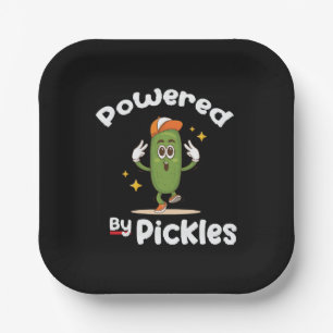 Plato De Papel Con Pickles Comida Encurtido Divertido