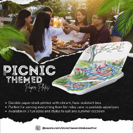 Plato de Papel con Tema de Picnic