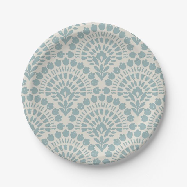 Plato De Papel Con tema vintage (Anverso)