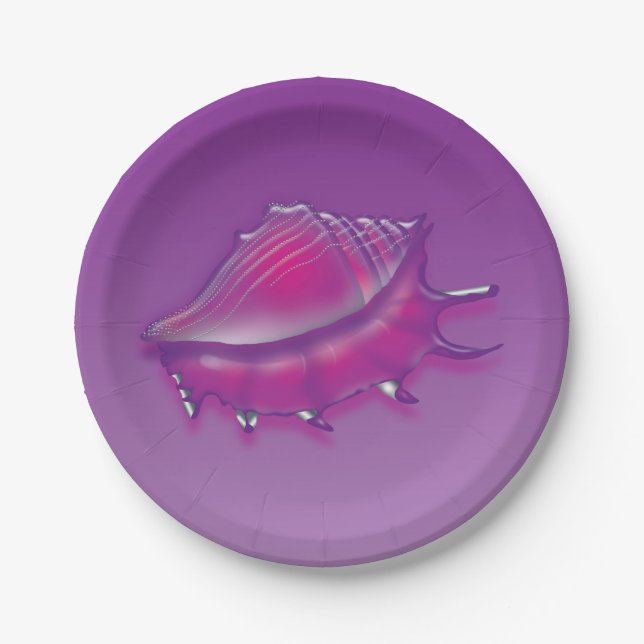 Plato De Papel Concha (Anverso)