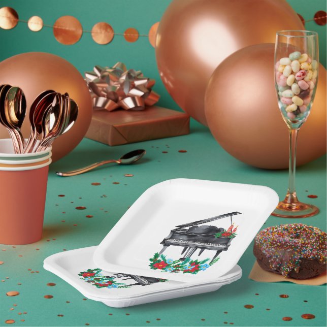 Plato De Papel Concierto de piano de vacaciones considerando (Multi)