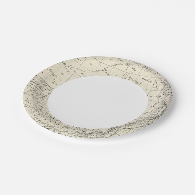 Plato De Papel Condado de Fresno, California 3 (Angular)