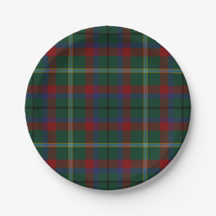 Plato De Papel Condado de Mayo Irish Tartan