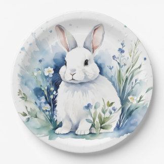 Plato De Papel conejito para Pascua