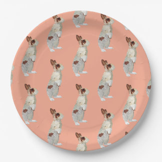 PLATO DE PAPEL CONEJO