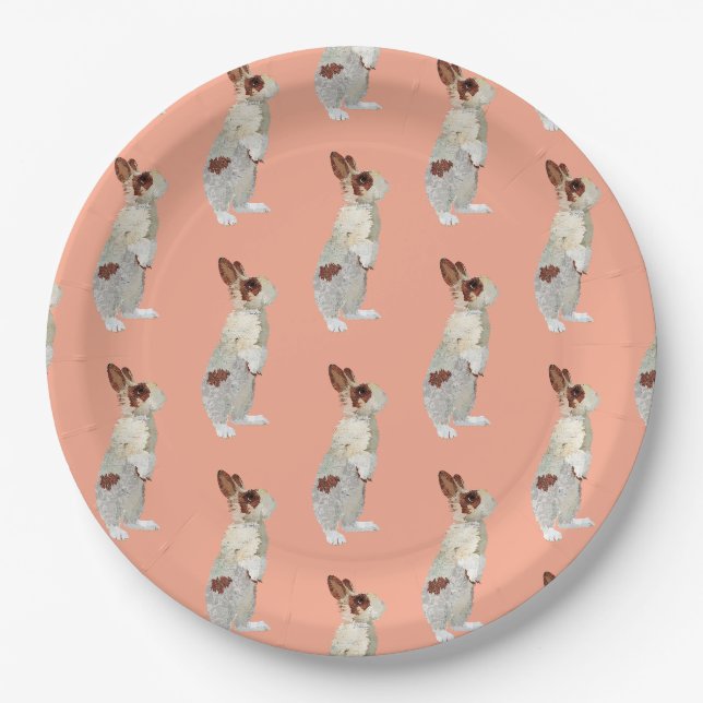 PLATO DE PAPEL CONEJO (Anverso)