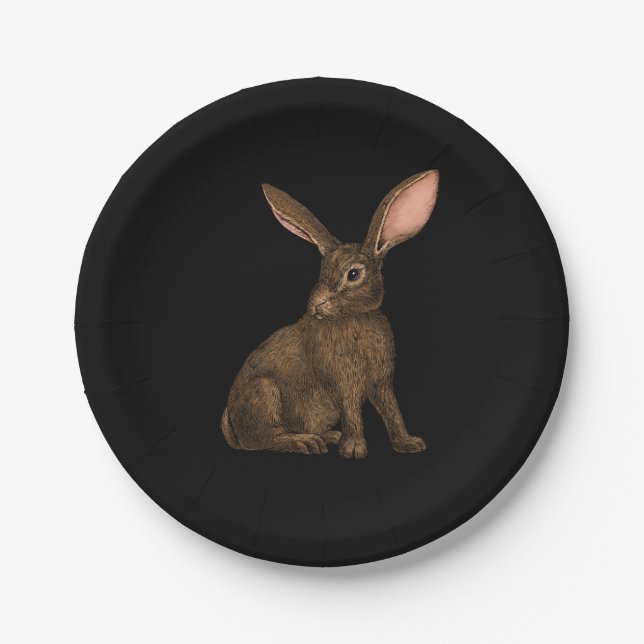 Plato De Papel Conejo 4 (Anverso)