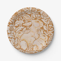 Conejo Bebé Bunnies Golden Yellow Woodland Art