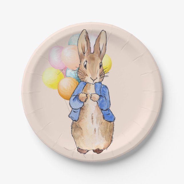 Plato De Papel Conejo clásico Bunny  (Anverso)