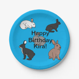 Plato De Papel Conejo conejo conejo cumpleaños